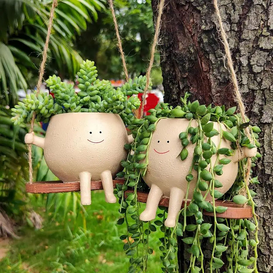 aesthetic plant pot Cute Swing Planter