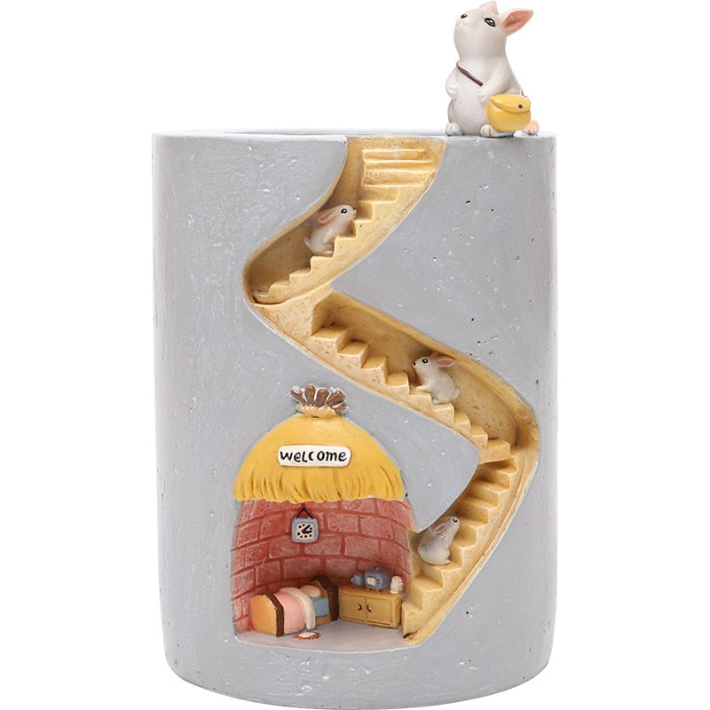 plant pots for stairs Staircase Succulent Planter – House Plant Paradise