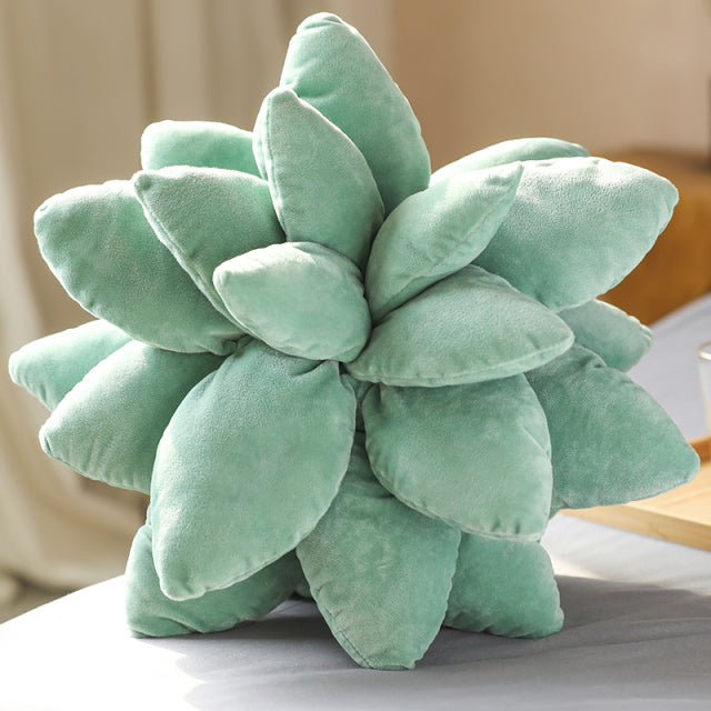Cactus Plush Pillow Dark Green 25cm